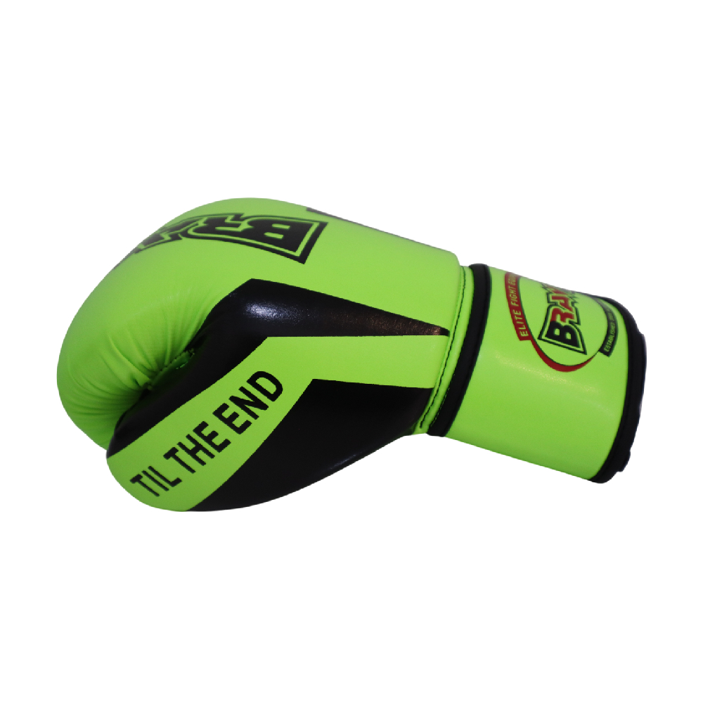 BRAWL Durable PU Leather Exterior Boxing Gloves – Florescent