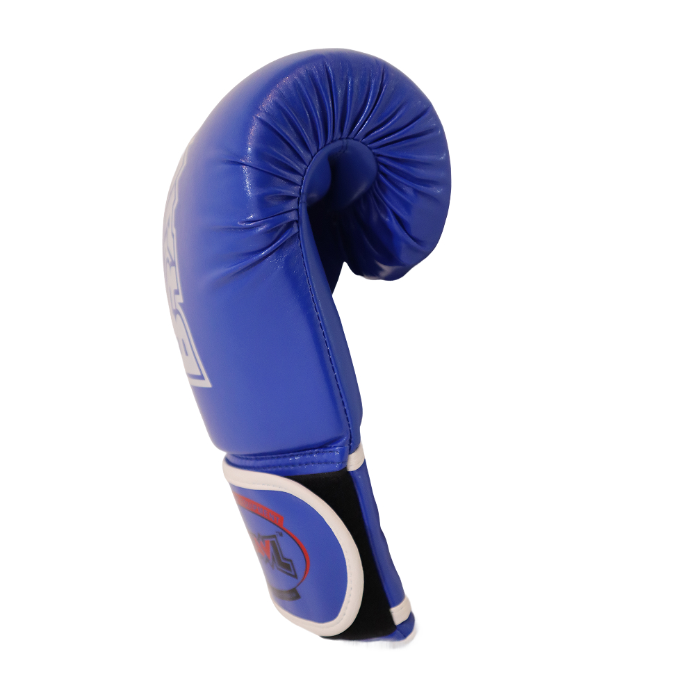 BRAWL Durable PU Leather Exterior Boxing Gloves Blue